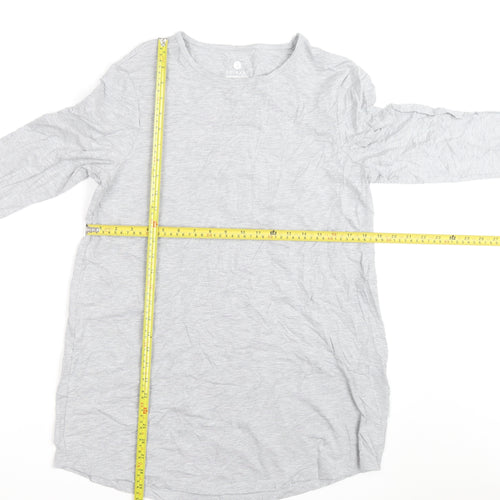 Solbari Men’s Grey Long Sleeve UV Protection Cotton Top Size M
