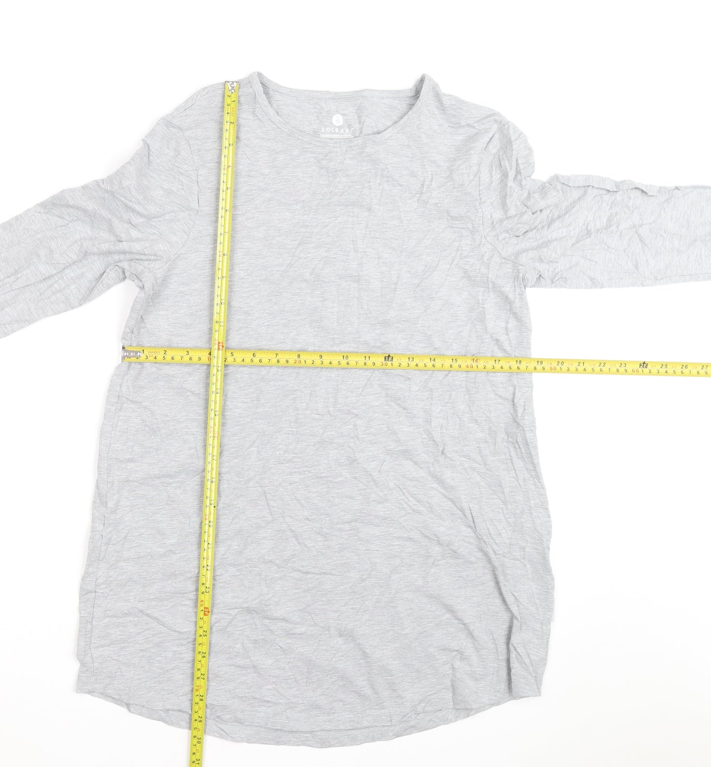 Solbari Men’s Grey Long Sleeve UV Protection Cotton Top Size M