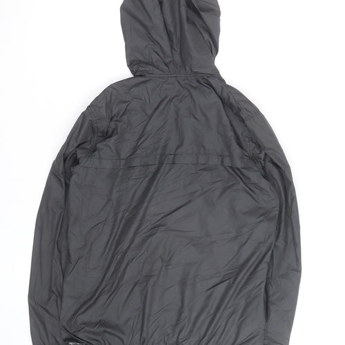 Reebok Men's Black Small Hooded Lightweight Windbreaker Jacket