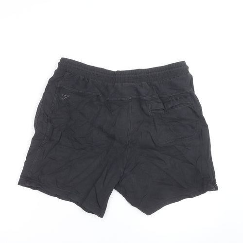 Gymshark Men’s Black XL Sweat Shorts Casual Drawstring Fit