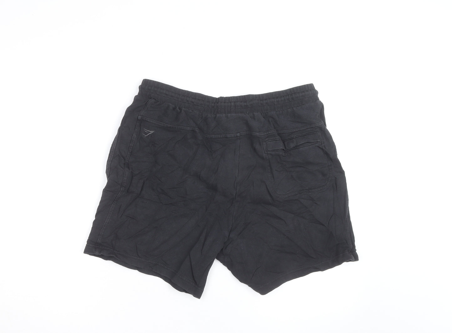Gymshark Men’s Black XL Sweat Shorts Casual Drawstring Fit