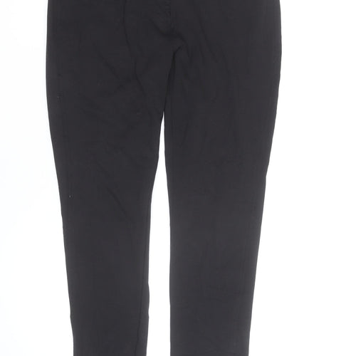 Regatta Women Black Slim Fit Cotton Stretch Trousers Size 16