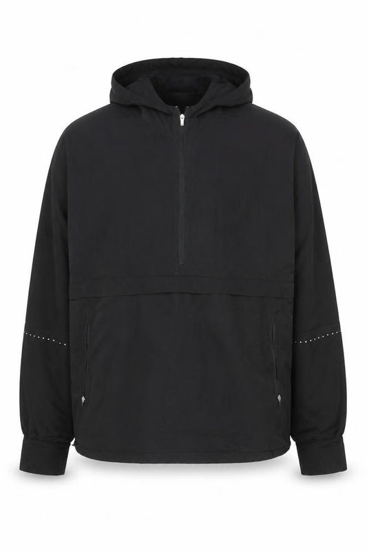 H&M Men's Black L Lightweight Hooded Windbreaker Jacket