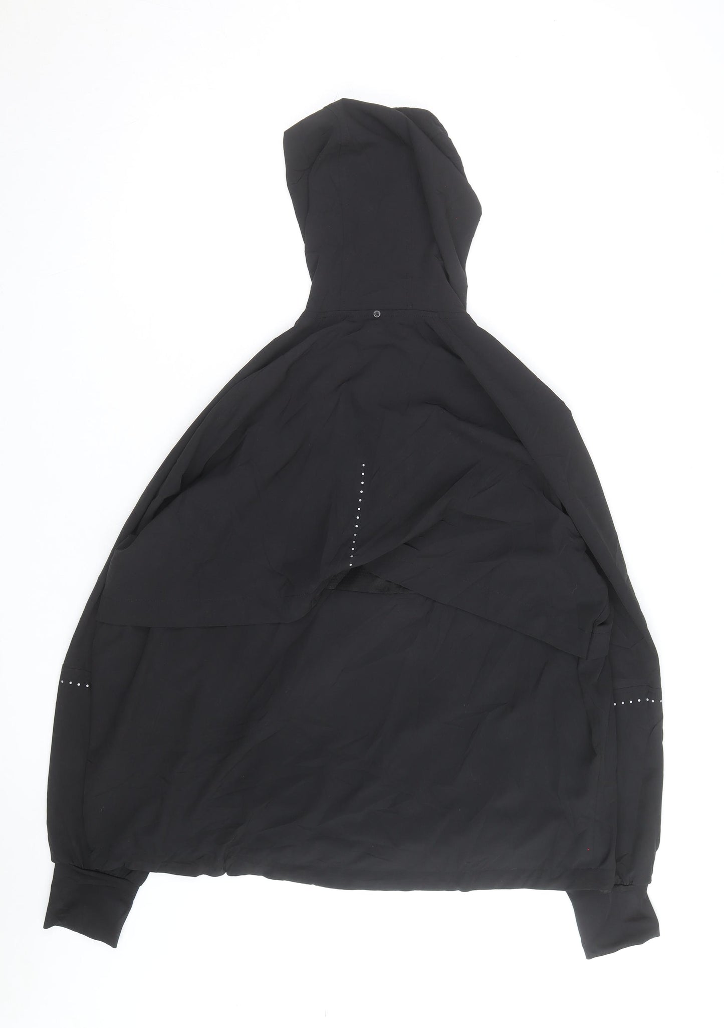 H&M Men's Black L Lightweight Hooded Windbreaker Jacket