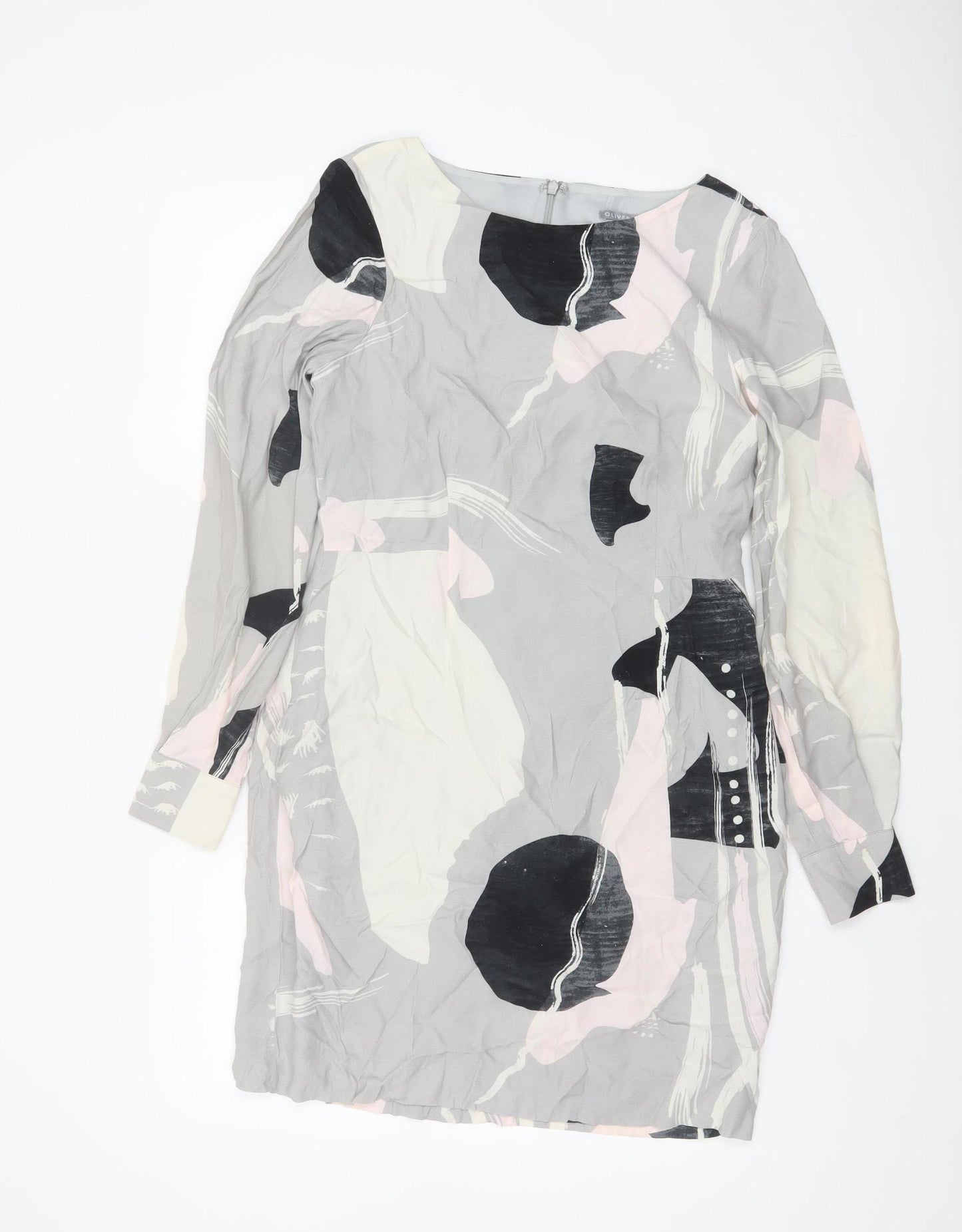 Oliver Bonas Women’s Multicoloured Shift Dress Size 6 Knee Length