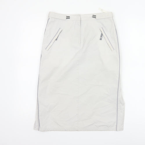Next Women Grey Knee Length Straight Skirt Size 8
