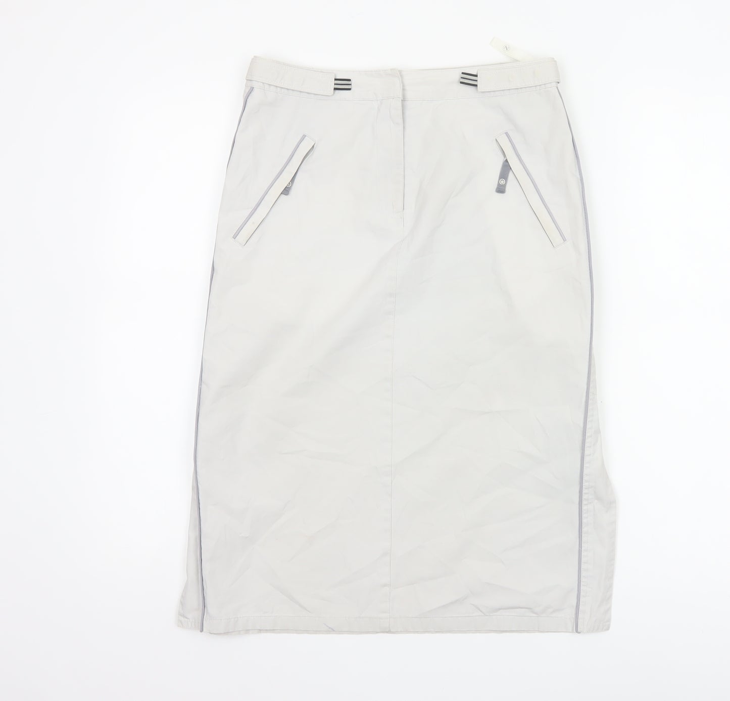 Next Women Grey Knee Length Straight Skirt Size 8