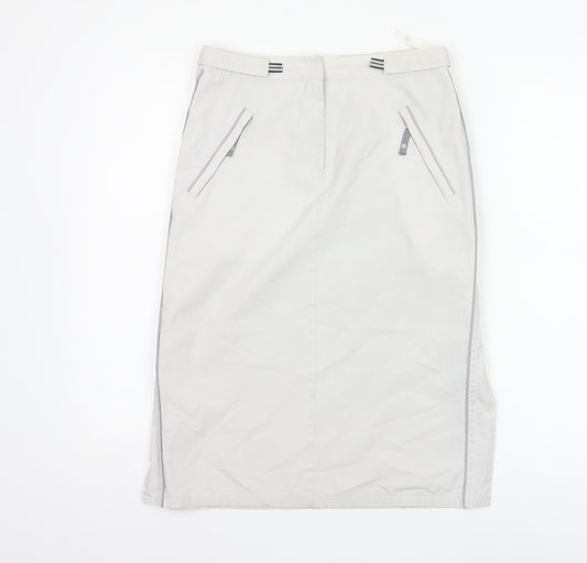 Next Women Grey Knee Length Straight Skirt Size 8