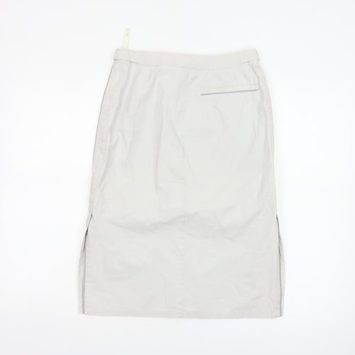 Next Women Grey Knee Length Straight Skirt Size 8