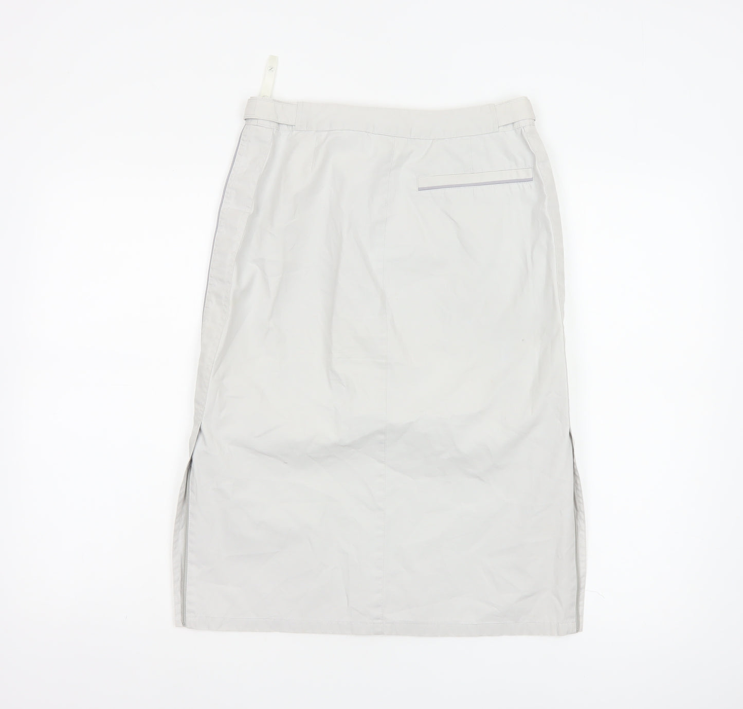 Next Women Grey Knee Length Straight Skirt Size 8
