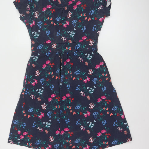 Mountain Warehouse Womens Blue Floral Fit & Flare Dress Size 10