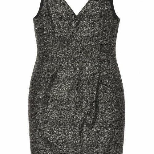 Phase Eight Women’s Black Glitter Bodycon Dress Size 16