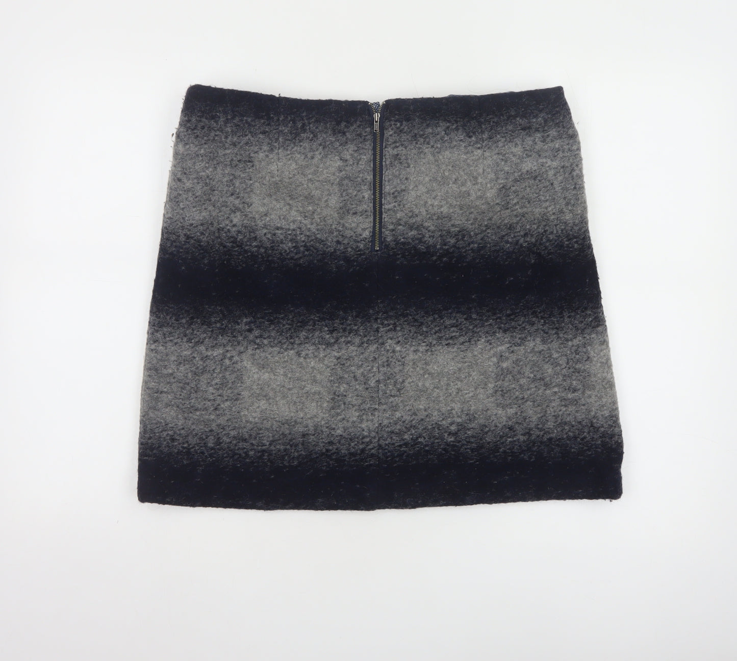 White Stuff Women’s Grey Wool Blend Short Pencil Skirt UK 14