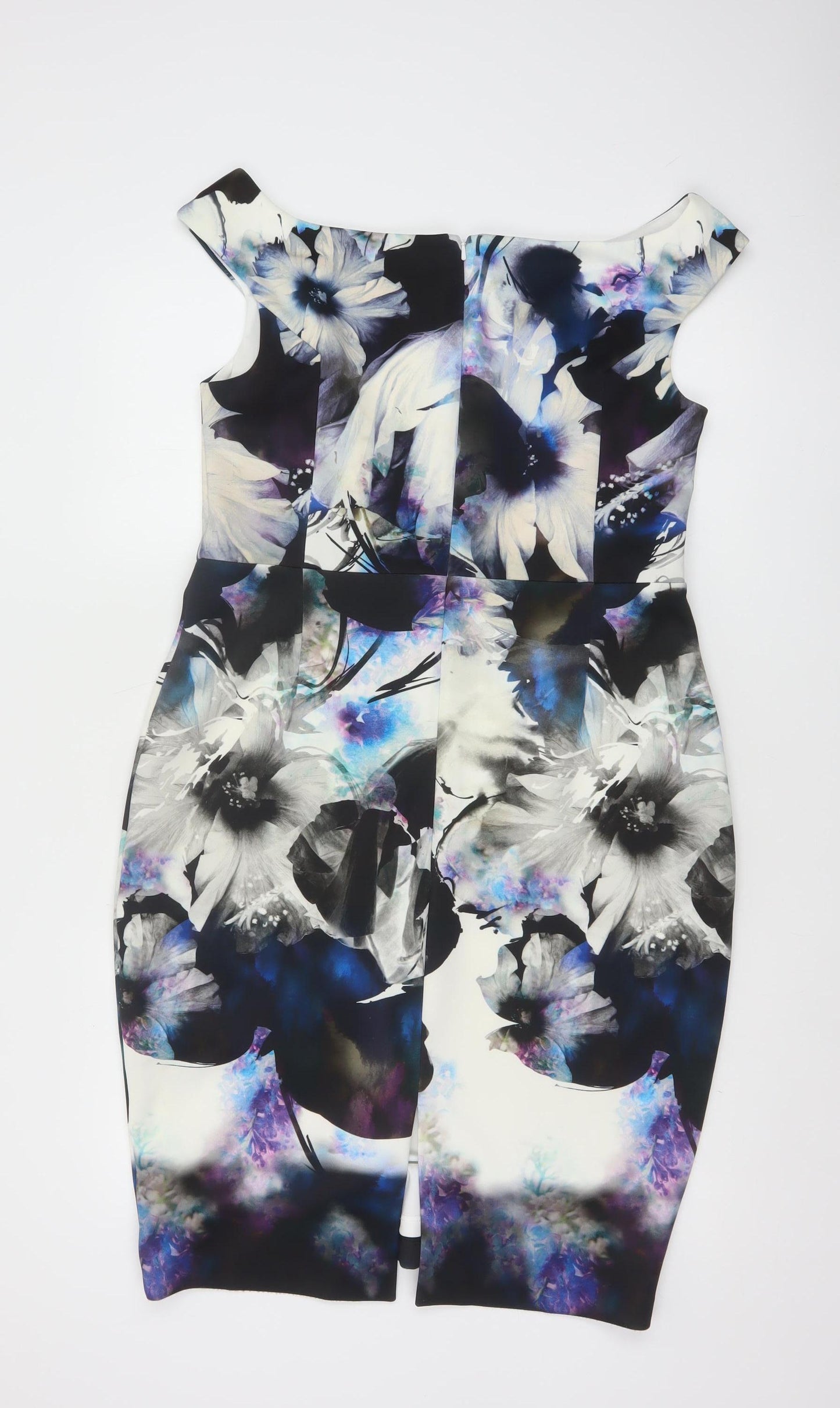 Coast Women's Multicoloured Floral Off-Shoulder Bodycon Dress Size 16