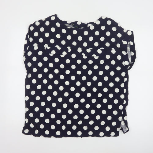 Next Women's Blue Polka Dot Viscose Blouse Size 16