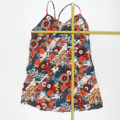 Superdry Womens Multicoloured Floral V-Neck Camisole Top UK 8