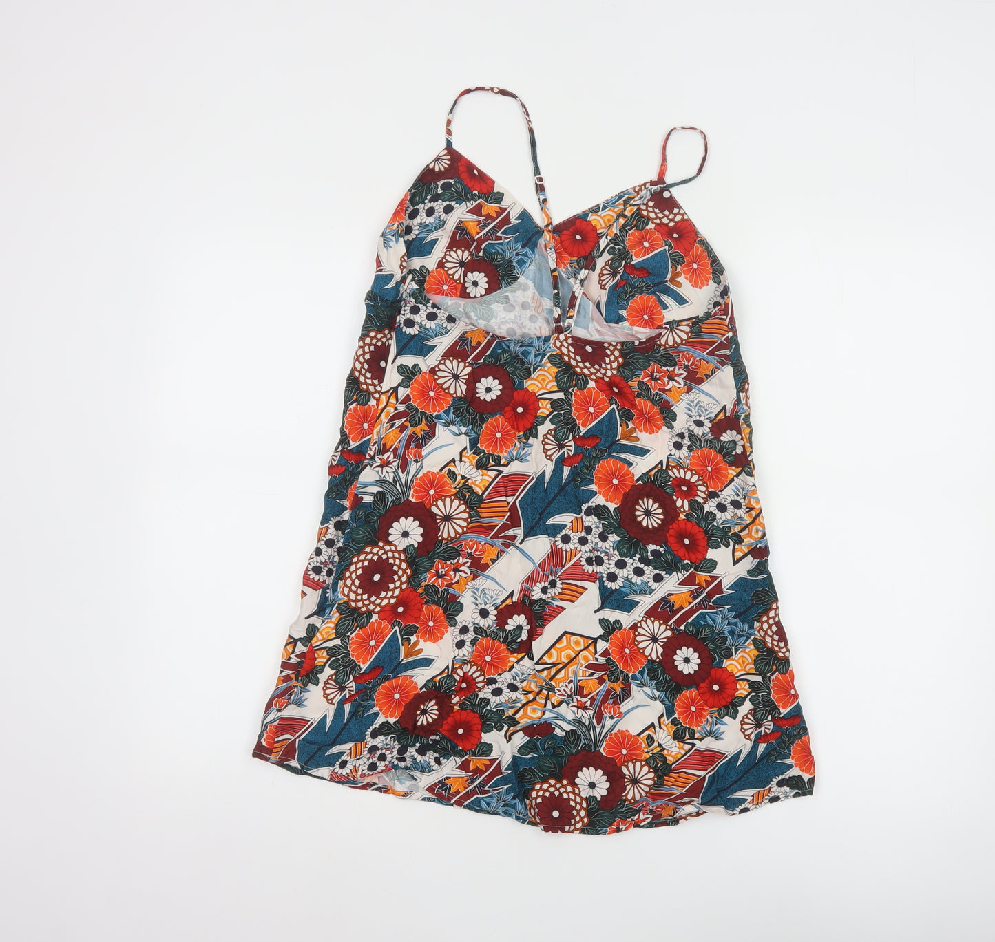 Superdry Womens Multicoloured Floral V-Neck Camisole Top UK 8