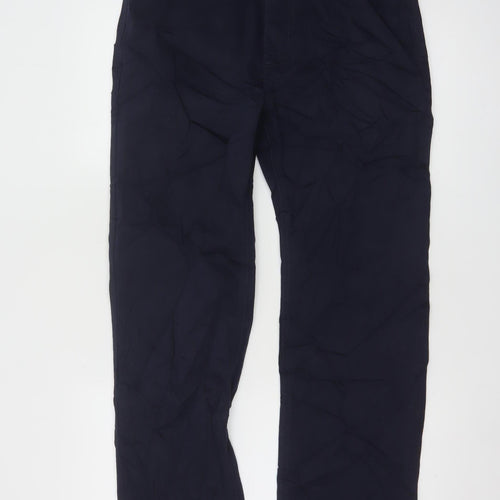 Marks and Spencer Men's Blue Regular Fit Chino Trousers 32/33