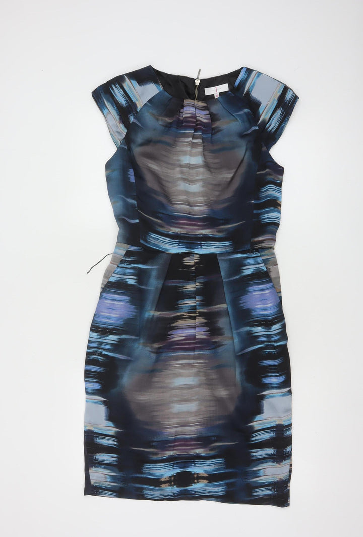 Jasper Conran Women’s Multicoloured Size 8 Sheath Knee Length Dress