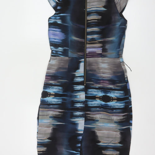 Jasper Conran Women’s Multicoloured Size 8 Sheath Knee Length Dress
