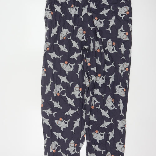 Cyberjammies Men's Blue Shark Print Pyjama Pants Size L