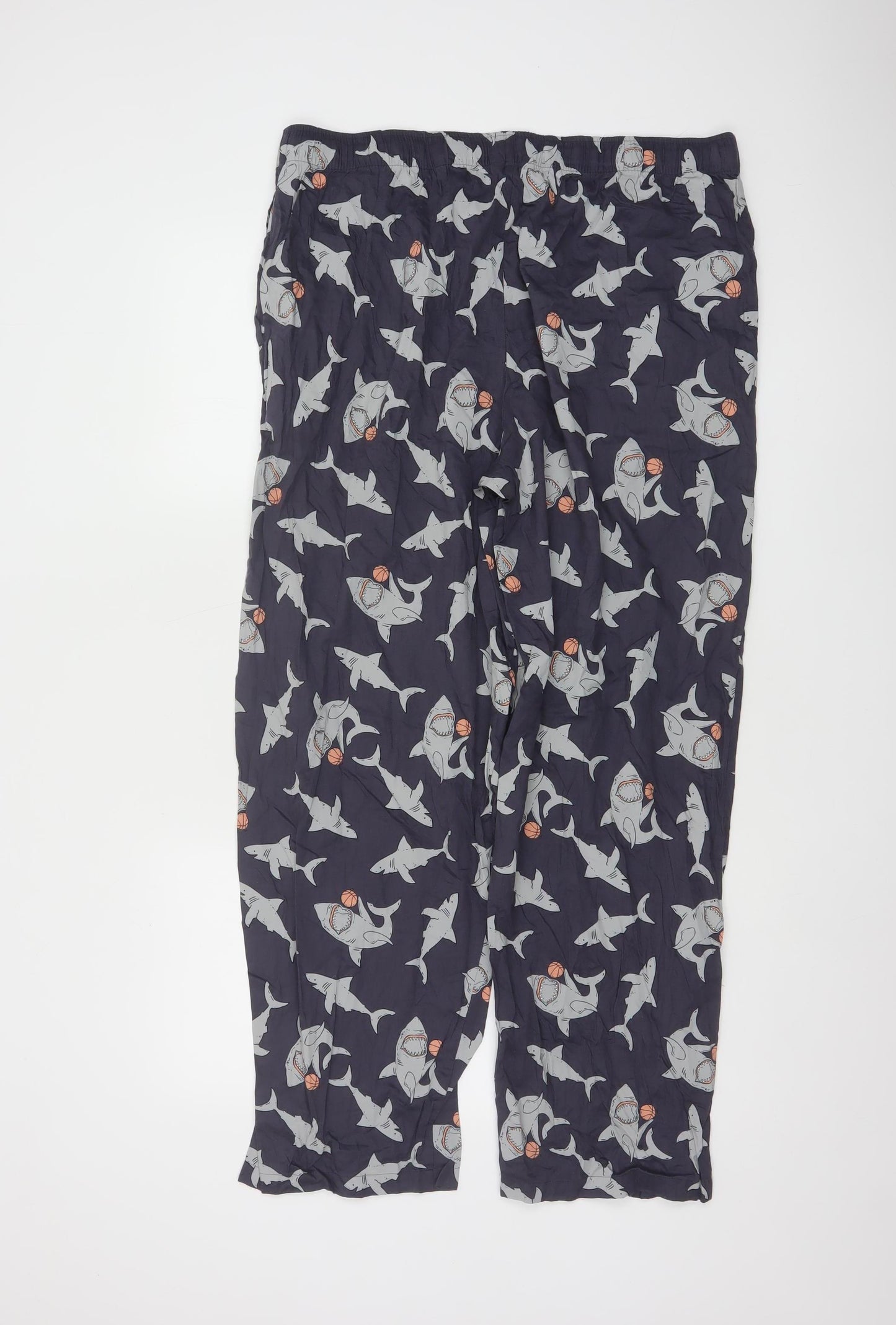 Cyberjammies Men's Blue Shark Print Pyjama Pants Size L