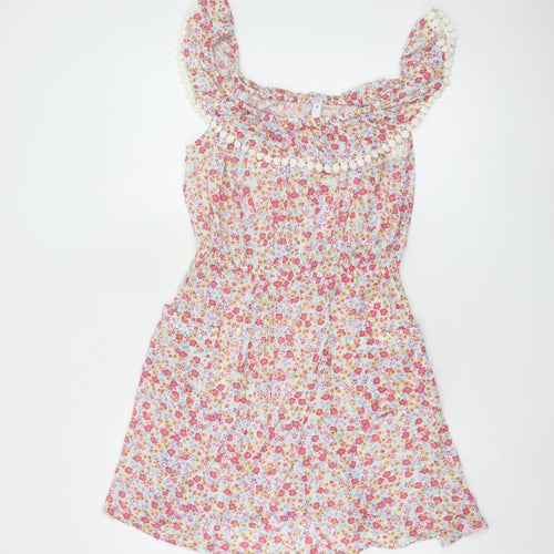 By Henry Holland Women's Multicoloured Floral A-Line Dress Size 10