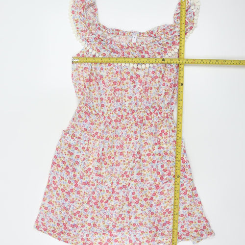By Henry Holland Women's Multicoloured Floral A-Line Dress Size 10