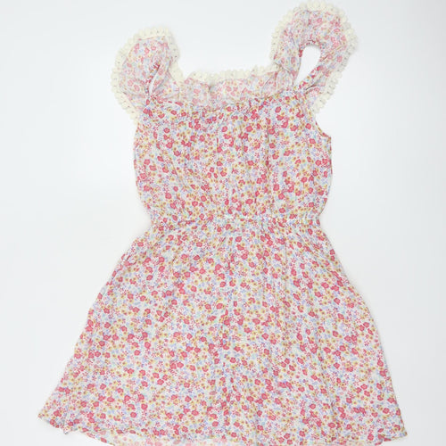By Henry Holland Women's Multicoloured Floral A-Line Dress Size 10