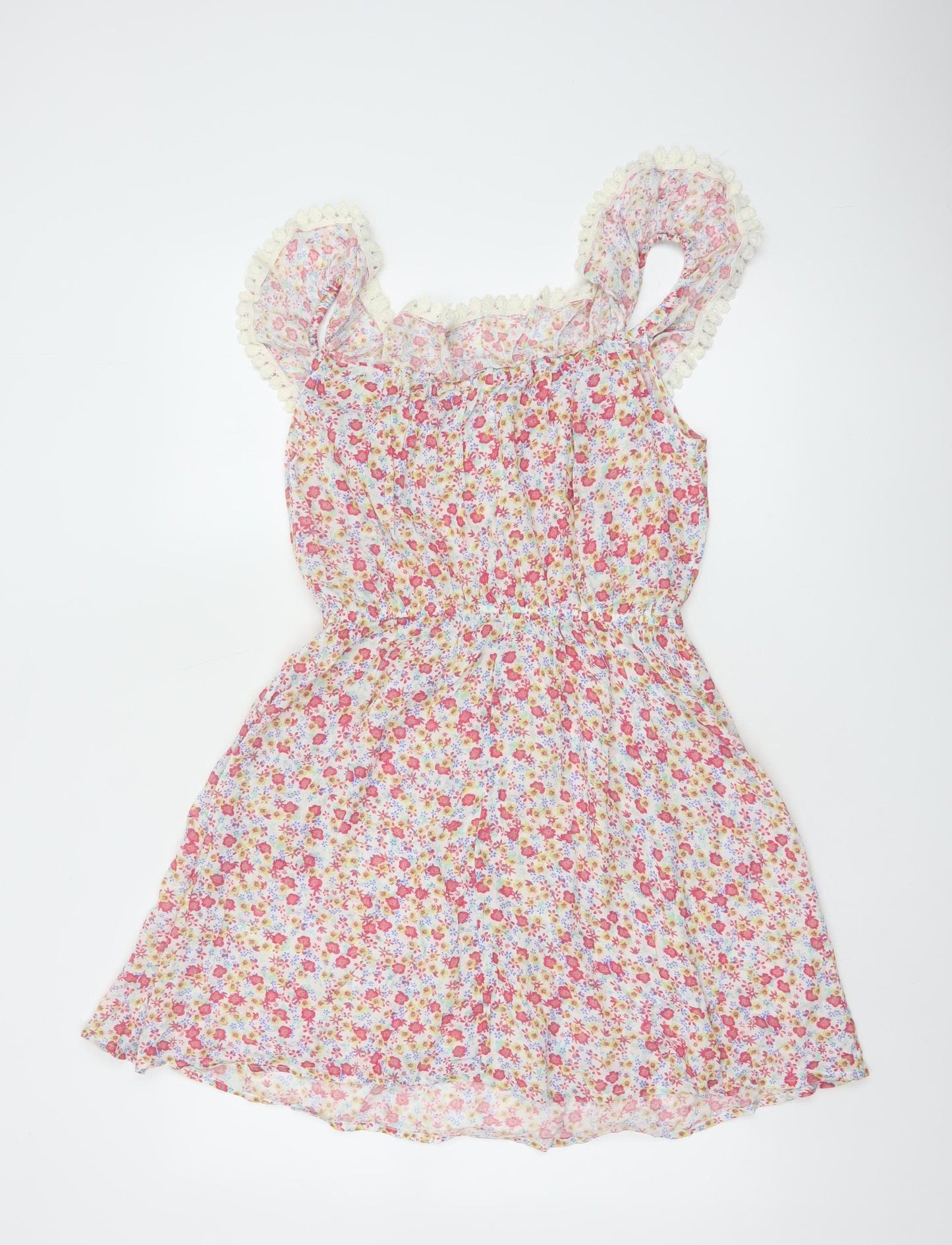 By Henry Holland Women's Multicoloured Floral A-Line Dress Size 10