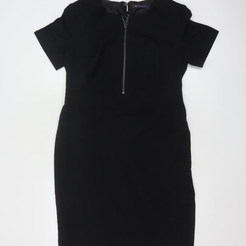 Marks and Spencer Women’s Black Sheath Knee Length Work Dress UK 14