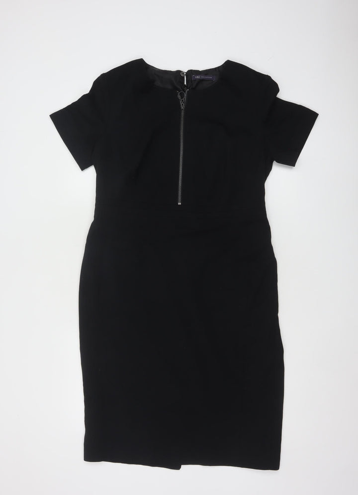 Marks and Spencer Women’s Black Sheath Knee Length Work Dress UK 14