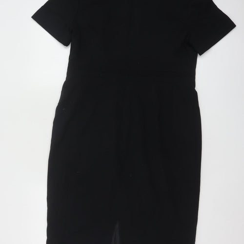 Marks and Spencer Women’s Black Sheath Knee Length Work Dress UK 14