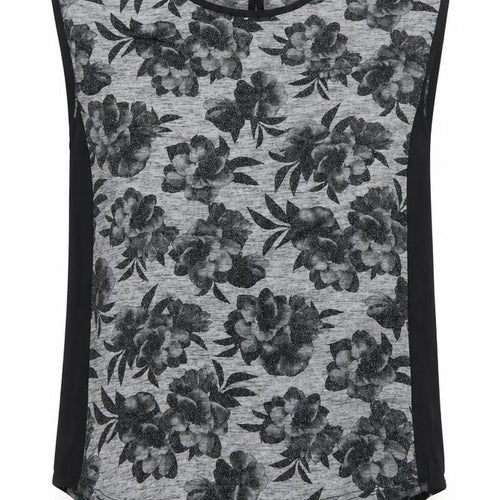 Oasis Womens Grey Floral Sleeveless Blouse Size S