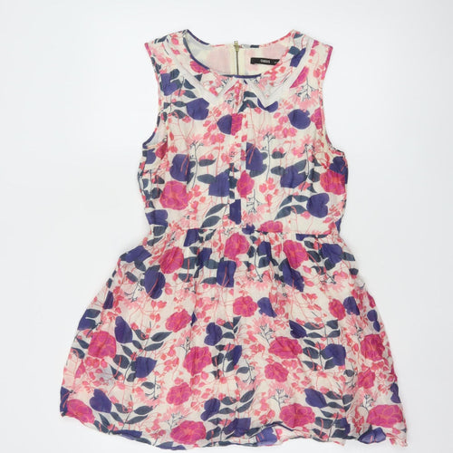Oasis Women’s Multicoloured Floral Fit & Flare Dress Size 10