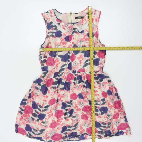 Oasis Women’s Multicoloured Floral Fit & Flare Dress Size 10
