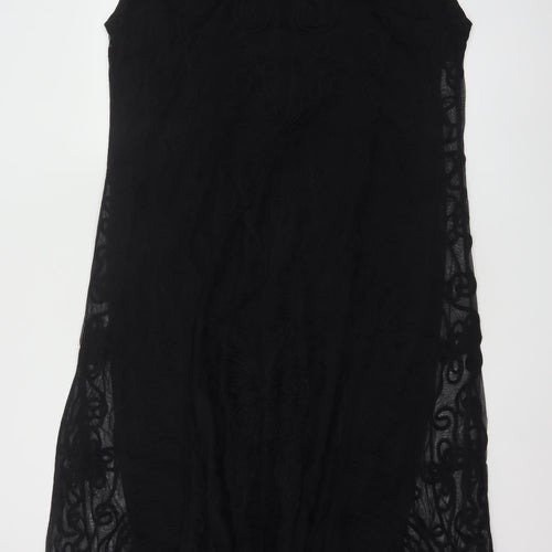 Ann Harvey Women's Black Size 24 Sleeveless Shift Dress