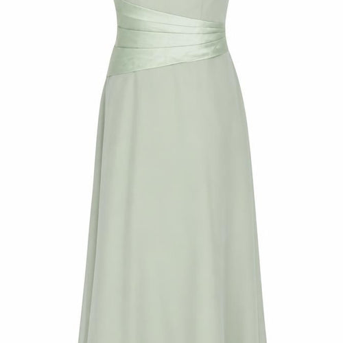 JJ's House Women’s Green A-Line Long Strapless Formal Dress UK 8