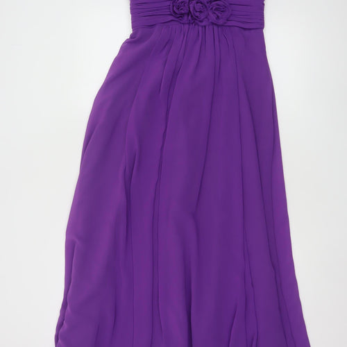 BHS Women’s Purple Long Ball Gown Dress Size 10 Wedding Collection