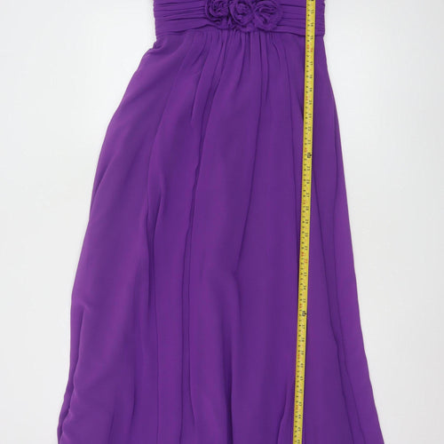 BHS Women’s Purple Long Ball Gown Dress Size 10 Wedding Collection