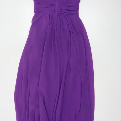 BHS Women’s Purple Long Ball Gown Dress Size 10 Wedding Collection