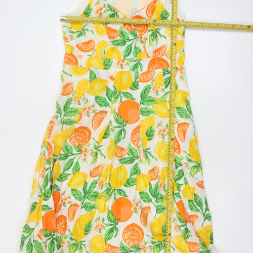 Joe Browns Women’s Multicoloured UK 12 A-Line Sleeveless Midi Dress