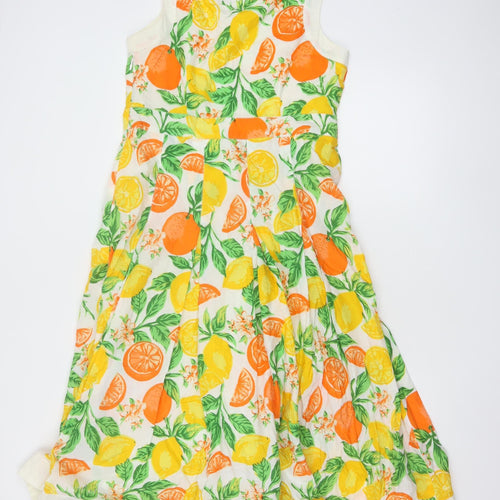 Joe Browns Women’s Multicoloured UK 12 A-Line Sleeveless Midi Dress