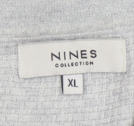 Nines Collection Men's Grey Short Sleeve Polo Shirt XL Classic Fit