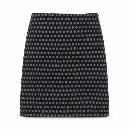 Hobbs Women Blue Polka Dot Wool Blend Pencil Skirt Size 8