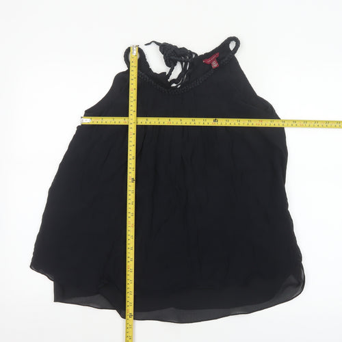 Ted Baker Women’s Black Silk Halter Slip Dress Size 12