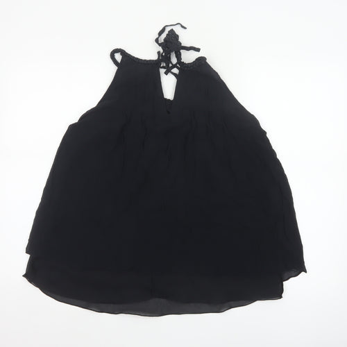 Ted Baker Women’s Black Silk Halter Slip Dress Size 12