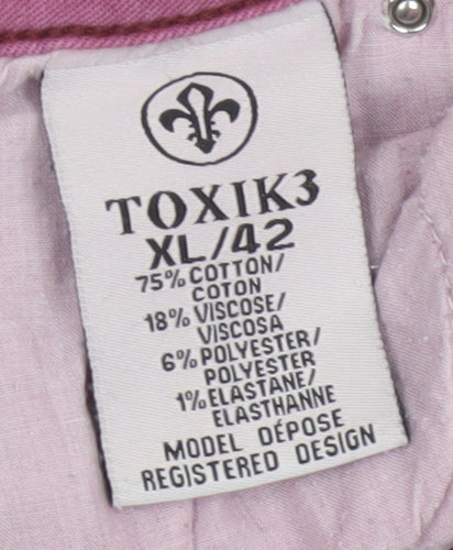 Toxik3 Womens Pink Skinny Denim Jeans XL Slim Fit Stretch