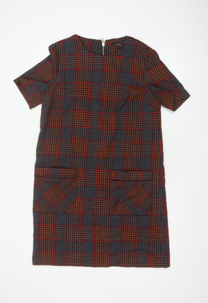 Next Women’s Multicoloured Check Shift Dress Size 14