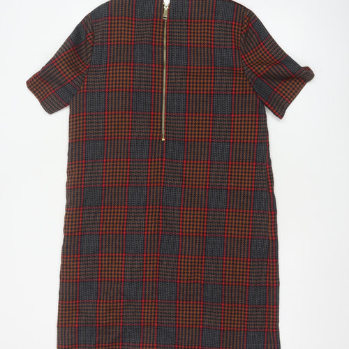 Next Women’s Multicoloured Check Shift Dress Size 14